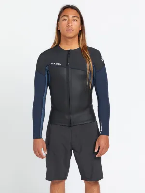 1.5Mm Front Zip Neoprene Top - Charcoal