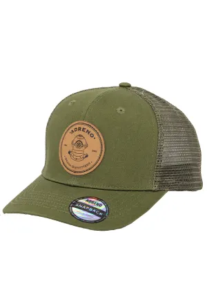 Adreno Surge Trucker Cap - Leather Helmet Badge