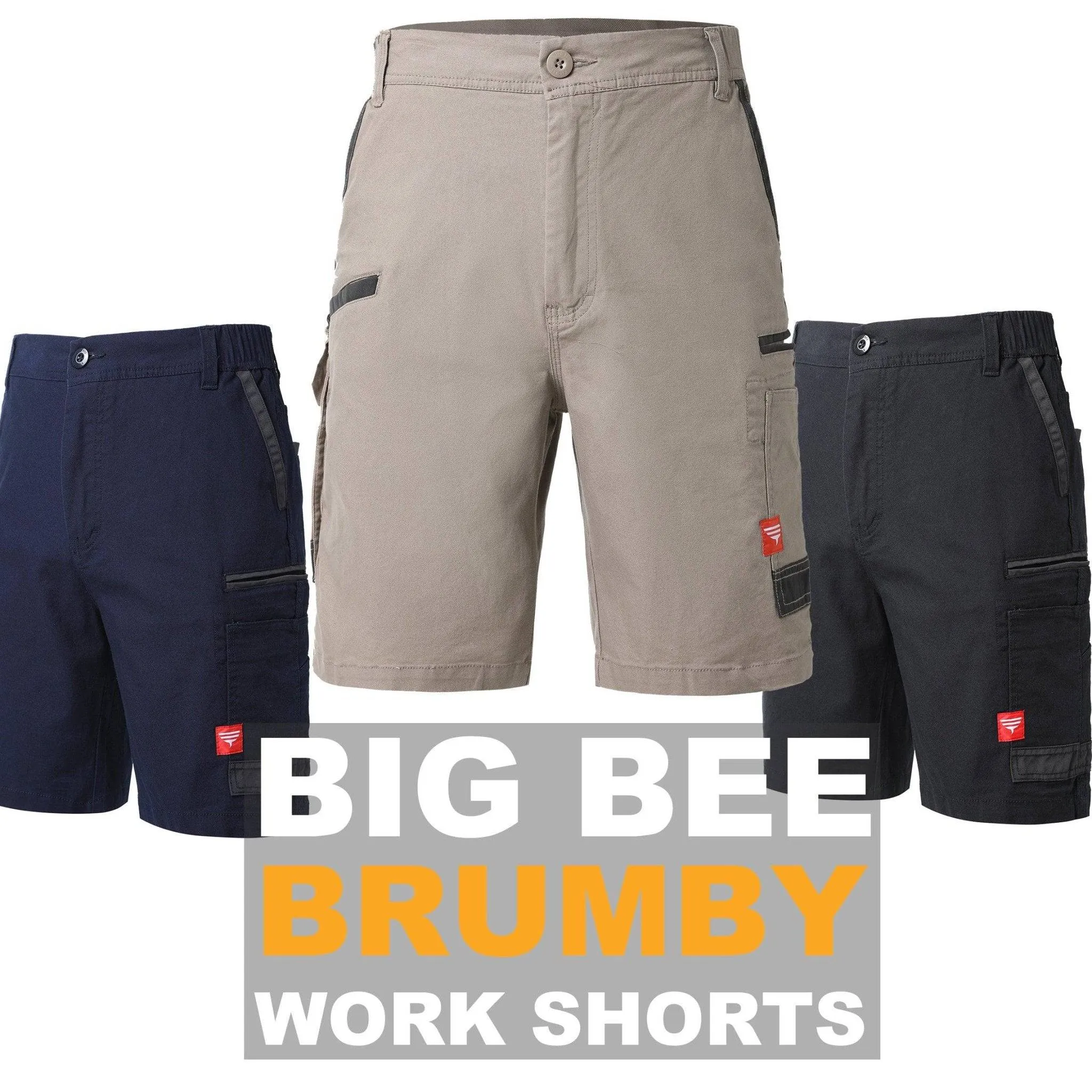 Big Bee BRUMBY Work Shorts, Stretch Cotton