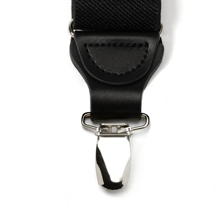 Black Clip Suspenders