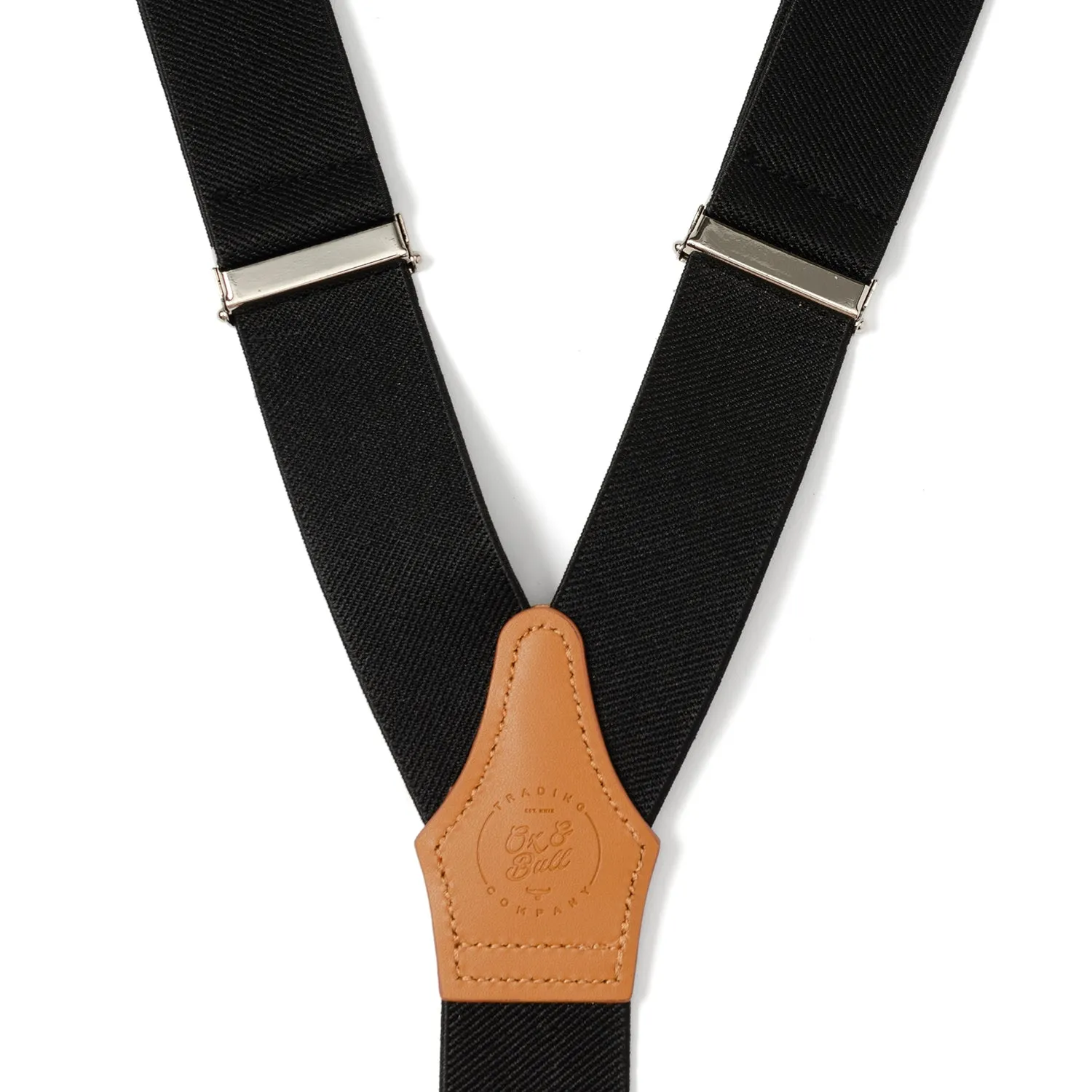 Black Clip Suspenders