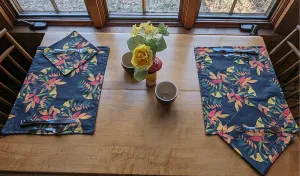 Black Sumac Denim Placemats (Set of 4)