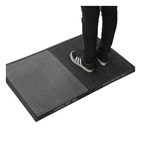 Doormat Disinfectant Grey Polyester