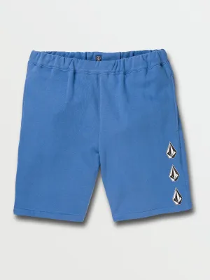 Iconic Stone Fleece Shorts - Riverside