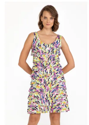 Isle Apparel Cha Cha Impressionist Dress