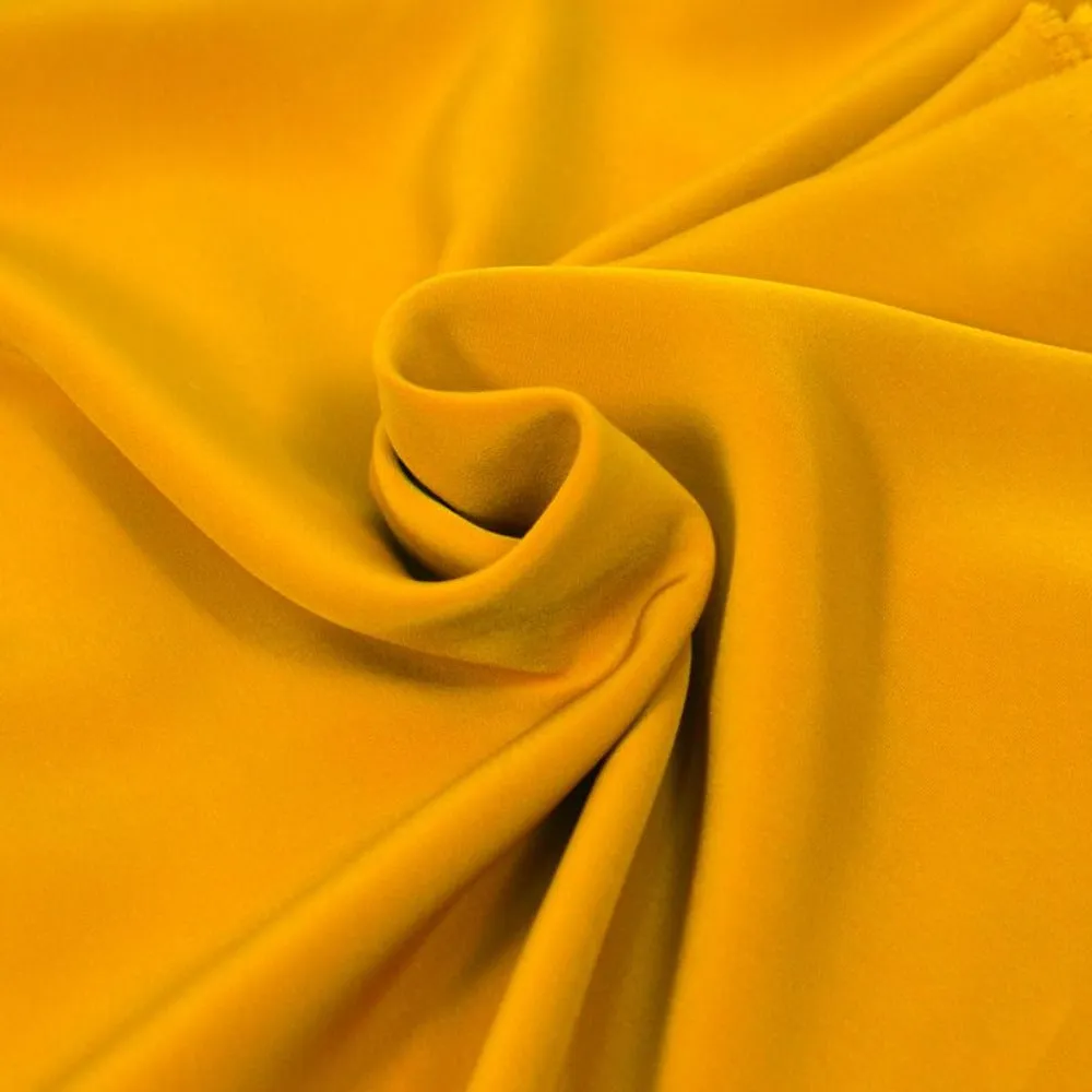 Microfibre polyester moutarde