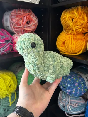 Mini Brontosaurus Crochet Plushie - Fresh Green