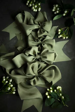 Olive Silk Ribbon