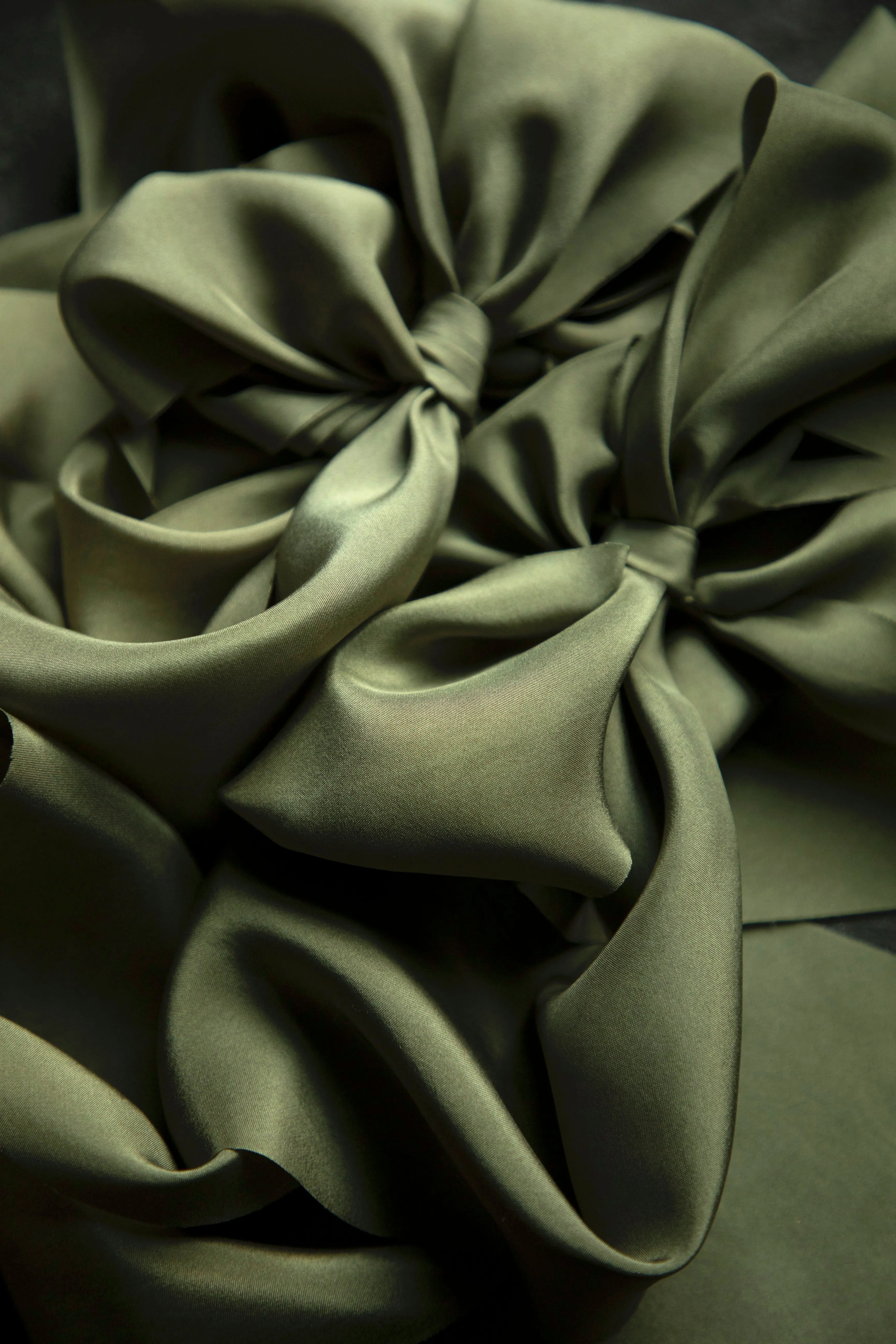 Olive Silk Ribbon