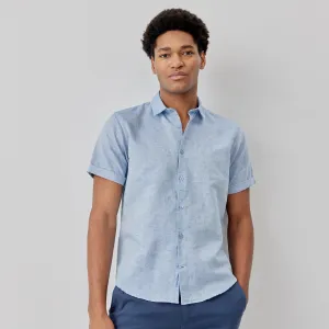 Oliver Sweeney Eakring SS Shirt in Sky Blue