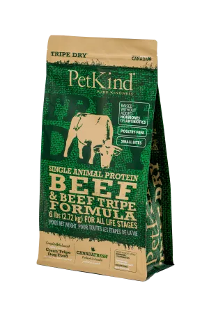 PetKind Tripe Dry Single Protein Beef Small Bites 6lb