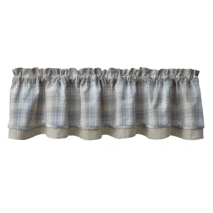 Prairie Wood Lined & Layered Valance