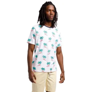 Printed Stretch Short Sleeve Crew Neck Tee | Palms Surf