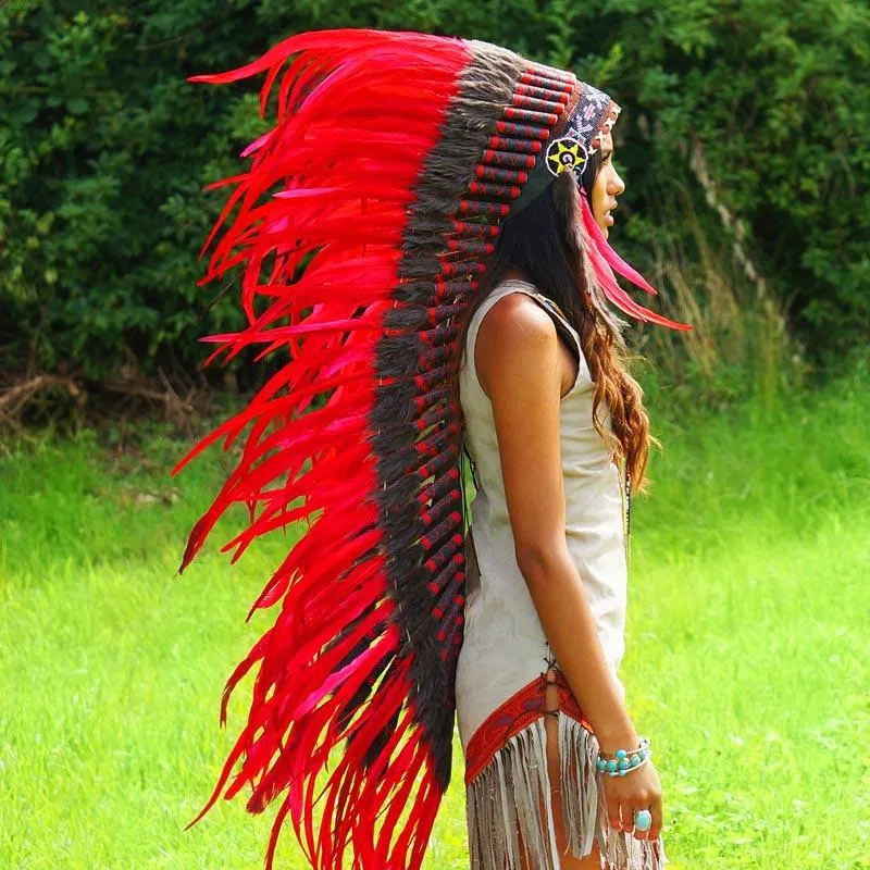 Red War Bonnet - 130cm