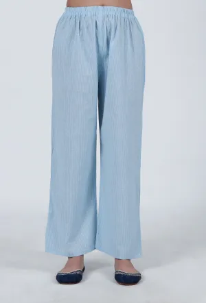 Sky Blue Cotton Pant