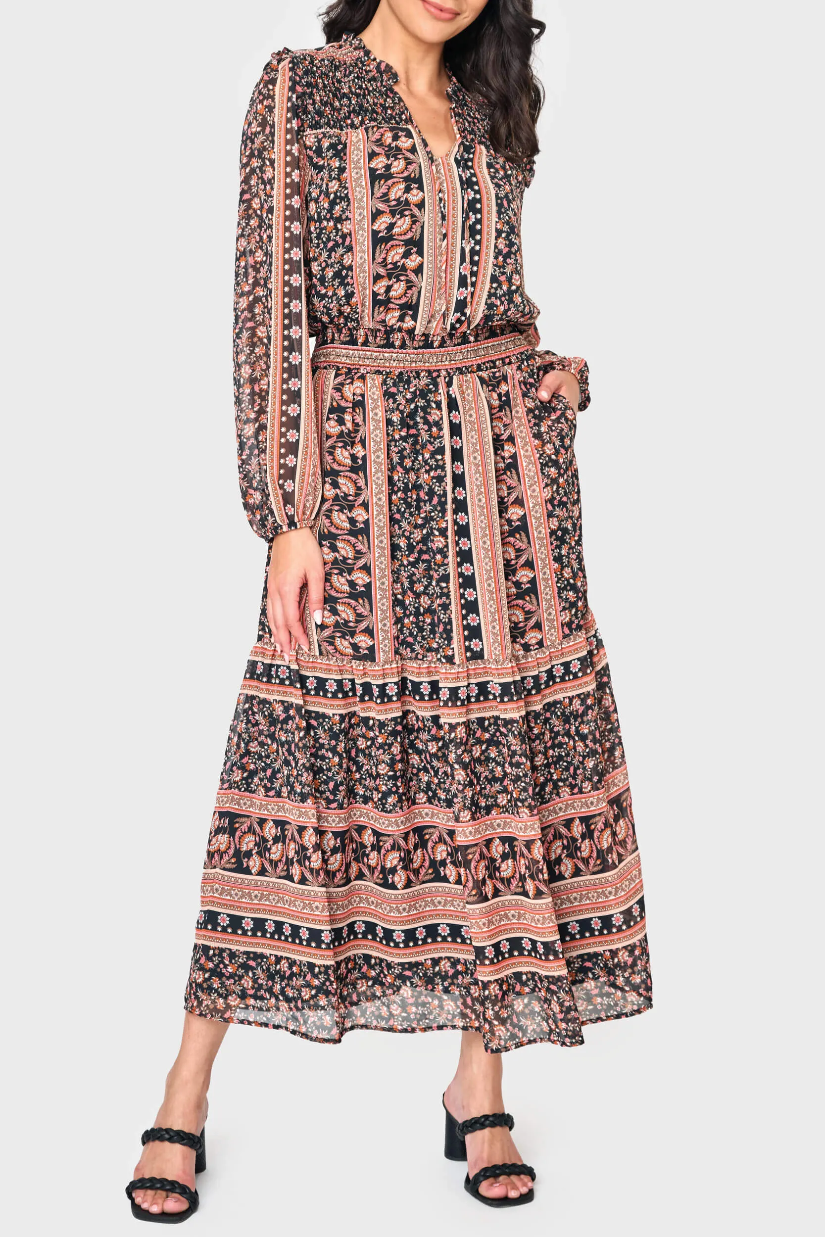 The Leyla Smocked Maxi Dress