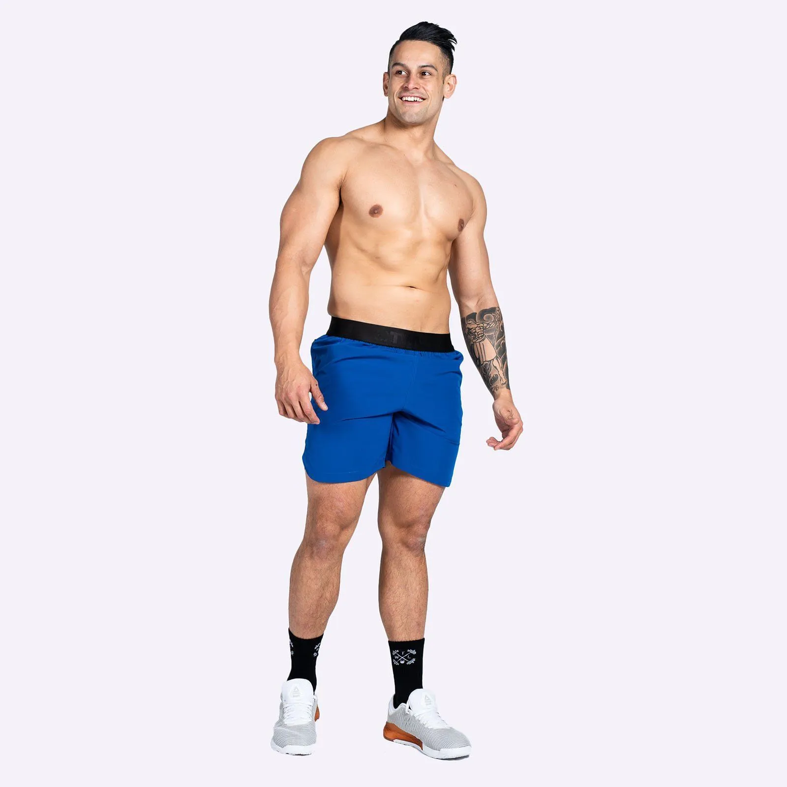 The WOD Life - Men's Sidewinder Shorts - Surf Blue