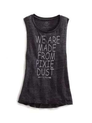 Tin Haul Womens Grey 100% Cotton Pixie Dust Tank Top